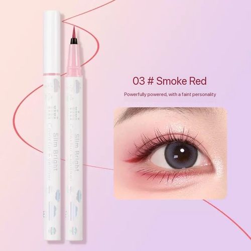 Waterproof, sweat resistant, color fast drying, extremely fine, non smudging, sponge under eyelash soft hair eyeliner liquid pen