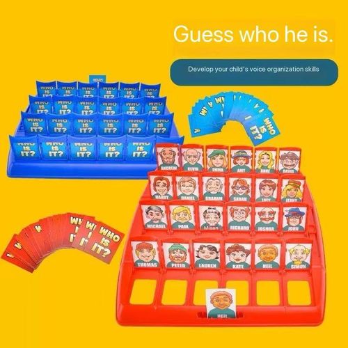 Guess Who I Am Board game, two-player educational children's toy, parent-child interactive game, memory logic card