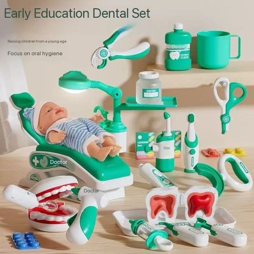 Children's pretend doctor dentist toy set