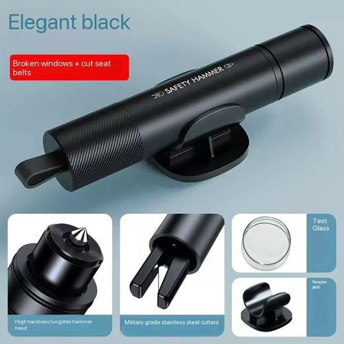 New car safety hammer with multi-functional window breaking function, emergency rescue hammer, portable and portable mini window breaking device