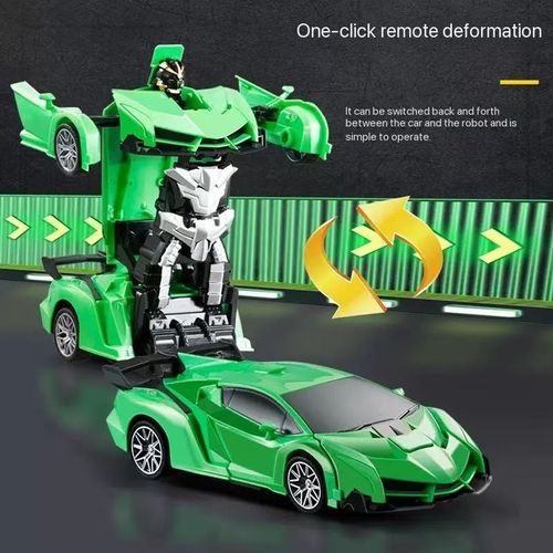 One-click transformable remote control children's racing car, gest-sensing transformable remote control car, Qingtian robot, King Kong model, rechargeable remote control car, sports car boy toy car