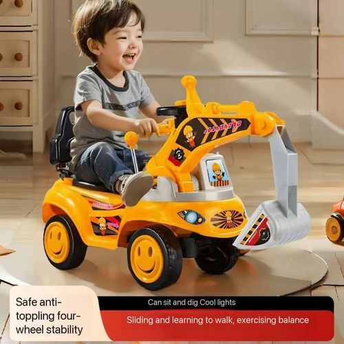 Children's excavator can sit on the excavator boy toy