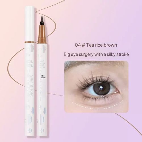 Waterproof, sweat resistant, color fast drying, extremely fine, non smudging, sponge under eyelash soft hair eyeliner liquid pen