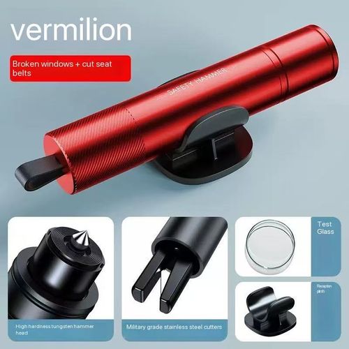 New car safety hammer with multi-functional window breaking function, emergency rescue hammer, portable and portable mini window breaking device