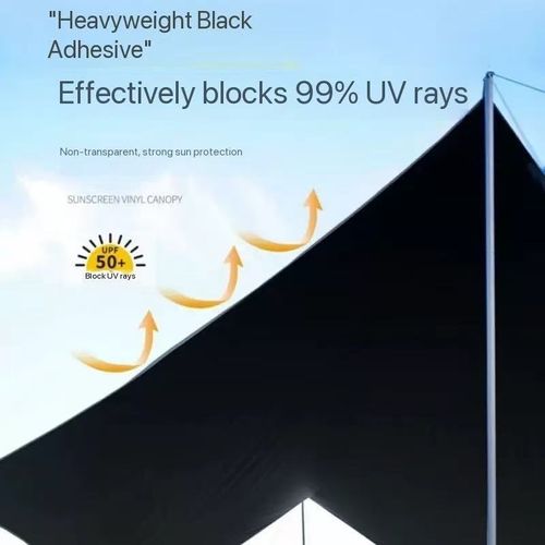 Outdoor thickened vinyl canopy camping tent set butterfly rainproof sunshade canopy parasol vinyl canopy