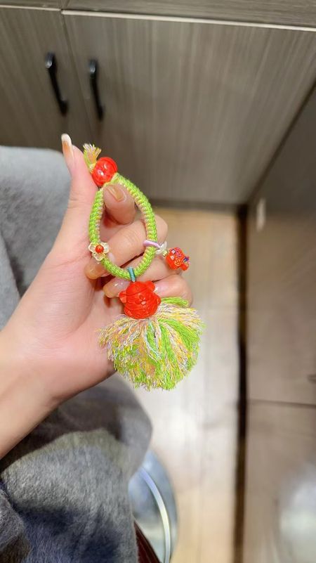 高含量硃砂天然紅砂鼠來寶掛件