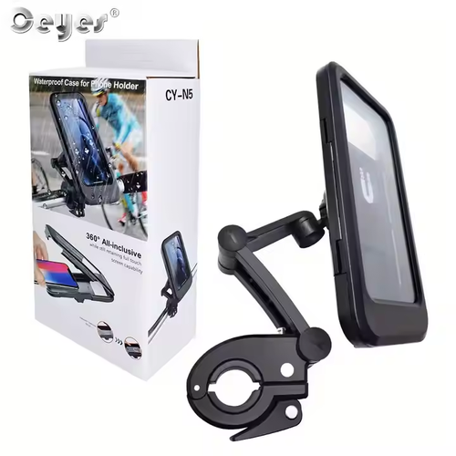 Waterproof Cell Phone Bike Scooter Handlebar Holder Stand Mount Adjustable Motorcycle Bike Bicycle Phone Holder