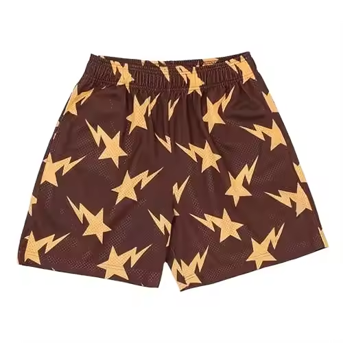 Men's Mesh Graphic Print Shorts Casual Work Out Cool Shorts Gym Basketball Running Short