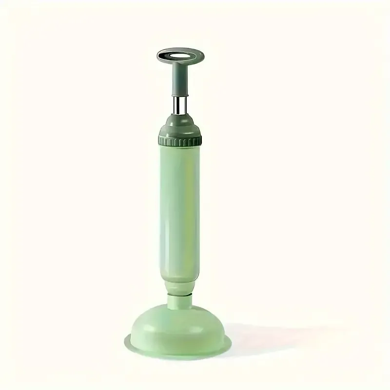 Easy-to-Use Manual Toilet Plunger - Air Pressure Drain Clog Remover, No Batteries Required, Ideal for Home Cleaning