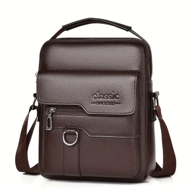 Men's Vintage Crossbody Bag - Large Capacity