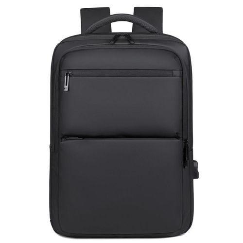 Laptop Backpack With USB Port - Black