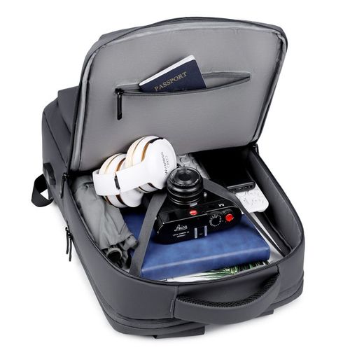 Laptop Backpack With USB Port - Black