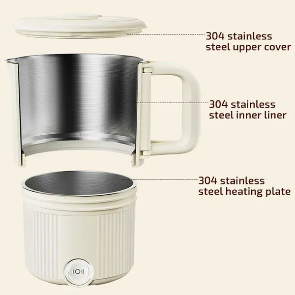 Multifunctional Foldable Stainless Steel Electric Pot