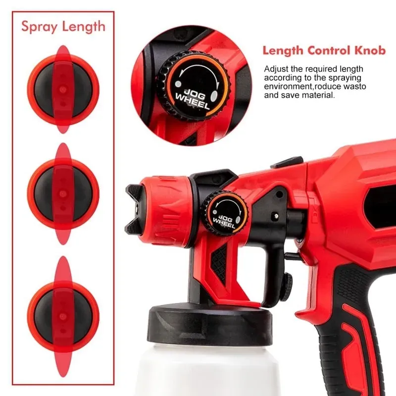 Portable Automatic High-Pressure Paint Spray Gun with 2 batteries