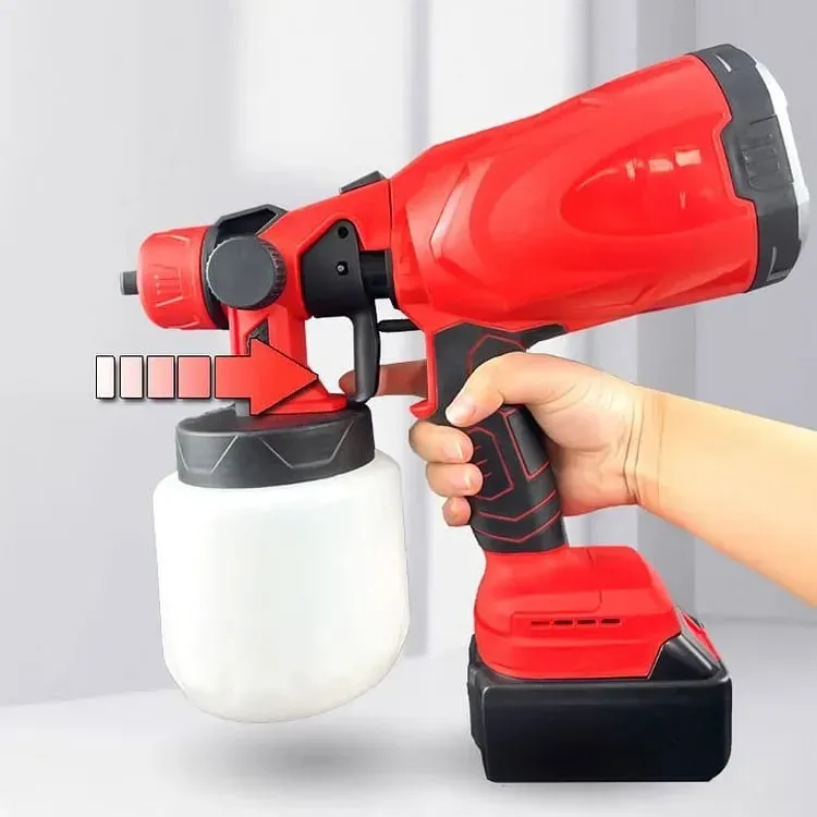 Portable Automatic High-Pressure Paint Spray Gun with 2 batteries