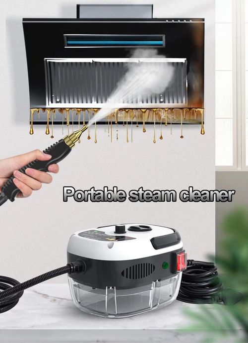 High Temperature Pressurized Steam Cleaner 2500W Handheld High Pressure Steam Cleaning Machine Portable 110V 1000ml Tank for Kitchen Toilet Car (red)