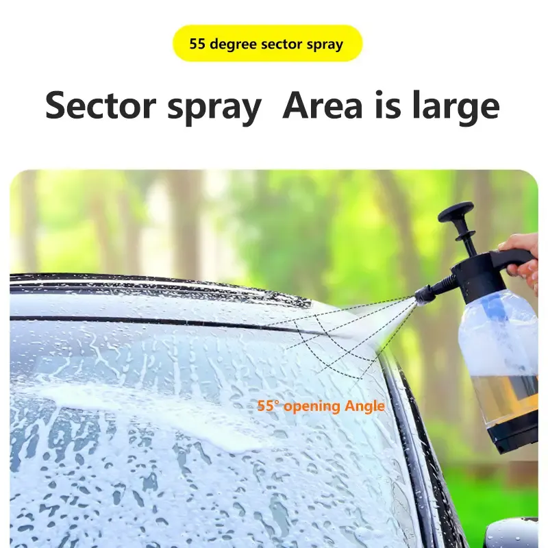 High-Pressure Handheld Car Washer - Foam Dispenser - Manual Operation, Portable, Ideal for Home Vehicle Cleaning