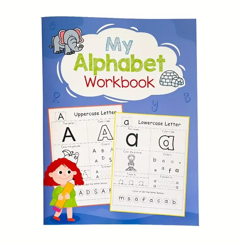 53-Page Comprehensive Alphabet Phonics Workbook - Learn English Language with 26 Letters A-Z, Fun Coloring Activities for Preschool and Kindergarten Learning - Perfect for Early Childhood Education and Language Development