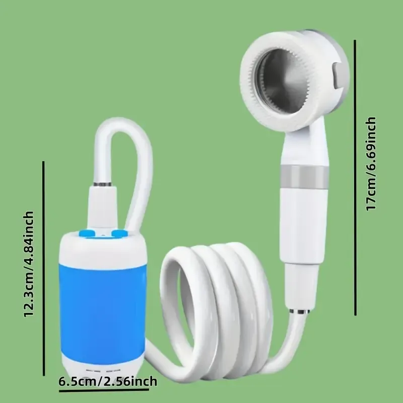 Portable Shower USB Charging Watering System. Suitable for Hiking And Climbing Bathing