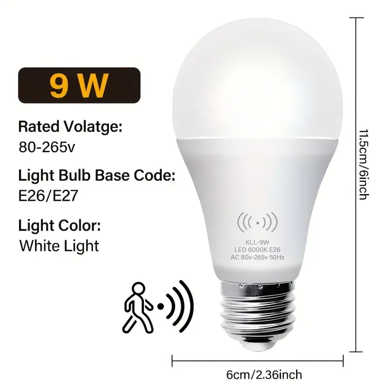 Energetic Motion Sensor Light Bulb