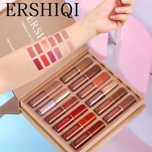 Machislet Lip Gloss Matte Waterproof Lipstick 12 Pieces