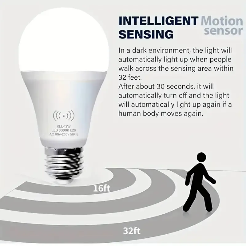 Energetic Motion Sensor Light Bulb