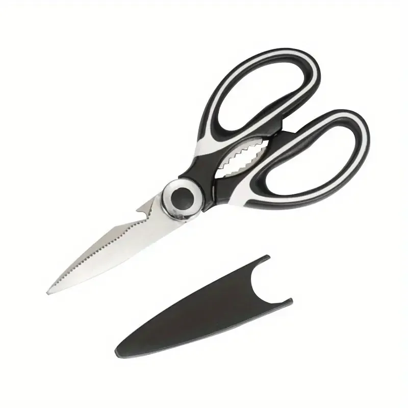 Kitchen Scissors, Poultry Shears, Kitchen Shears, Kitchen Fish Bone Scissors, Multifunctional Stainless Steel Chicken Bone Scissors For Duck Fish, Food Scissors, Kitchen Meat Scissors, Nut Opener, Bottle Opener, Kitchen Accessories