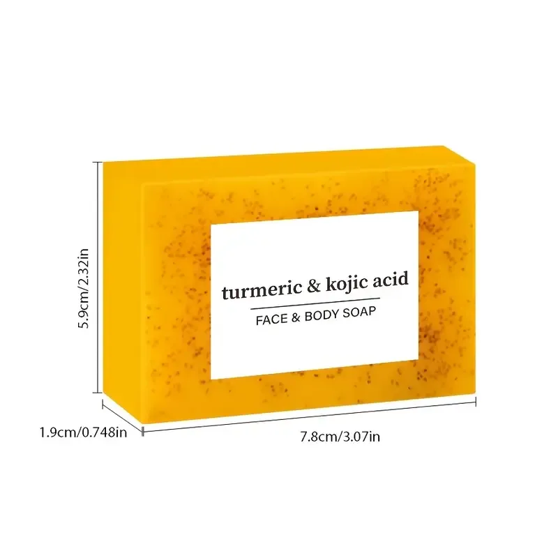 5-Pack Unisex Adult Turmeric & Kojic Acid Handmade Soap Each