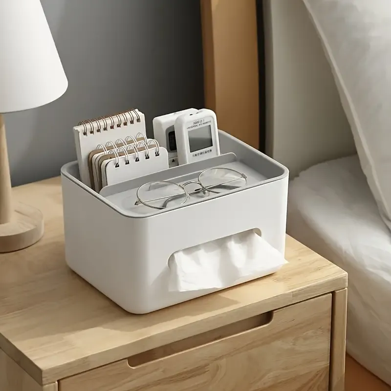 Multifunctional Desktop Storage Box, Remote Control Sundries Storage Rack, Tissue Box, Drawer Paper Box, Desk Storage Organization