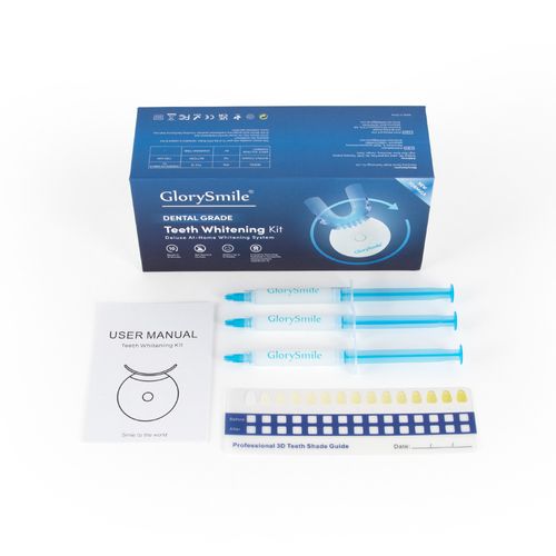 Kit de branqueamento de dentes com logotipo personalizado profissional com luz led