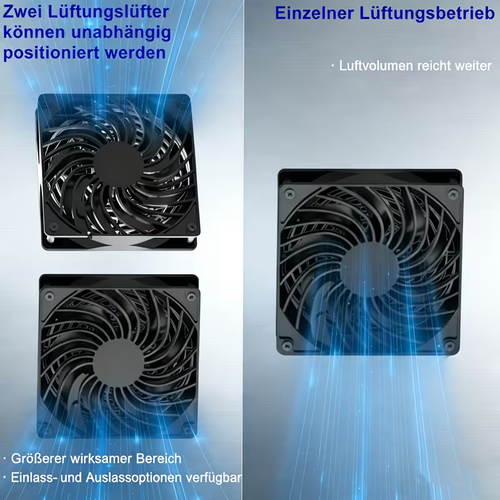 Solarbetriebener Ventilator IPX5 Wandmontage Abluftventilator mit hoher Geschwindigkeit Solarlüfter für Badezimmer Küche Zuhause Außenbereich