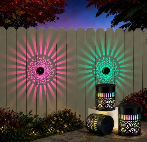 Solar Mandala Projection Wall Lights