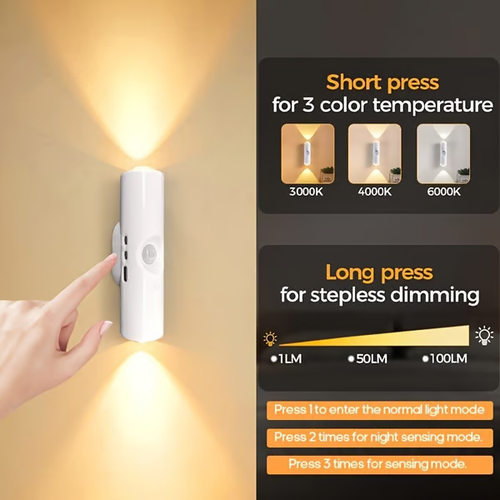 Rechargeable Smart LED Motion Sensor Ambient Light