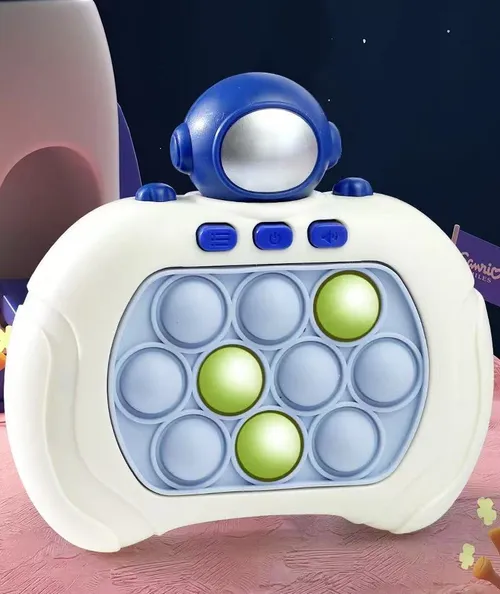 Anti Stress Sensory Bubble Pop Fidget Toys 4 Modes Quick Push Puzzle Handheld Flashing Console Toy for Kids and Adults