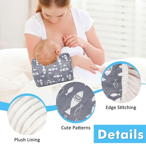 Baby Feeding Arm Pillow,Soft Cotton Bottle Nursing Arm Pillows for Newborn,Portable and Washable