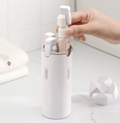 Toiletry Kit Case Plastic Pump Bottles for Travel Waterproof Disposable Eco-Friendly Refillable Liquid 4-in-1 Bottle Dispenser