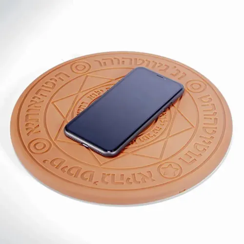 Whosale Modern Round Portable Wireless Charger Magic Circle 10W Fast Charge with Sound Effects Gift LED Design