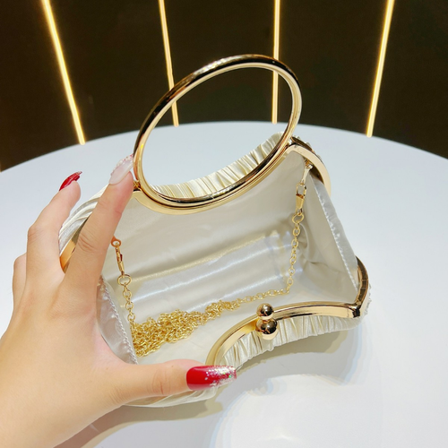 Pleated evening bag, party dress evening bag, lady bag