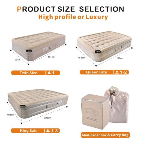 Air Cushion Bed with a Built-in Air Pump is perfect for any space