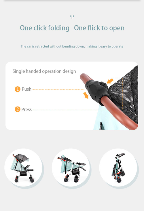 Simplify outings with our Ultra-Light Foldable Stroller!