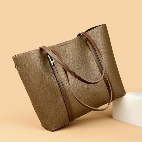 Luxury Designer Women's PU Leather Handbags Large Luxury Vintage Style Tote