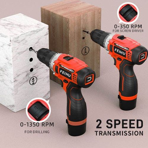 Lithium battery rechargeable hand drill multi-function electric screwdriver household power tools