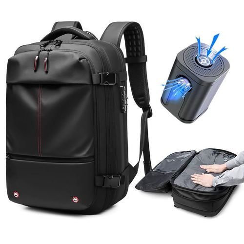 Expandable Vacuum System Travel Bag Wet Dry Separation Airbag TSA Outdoor Waterproof Vacuum Compression Backpack with Airbag