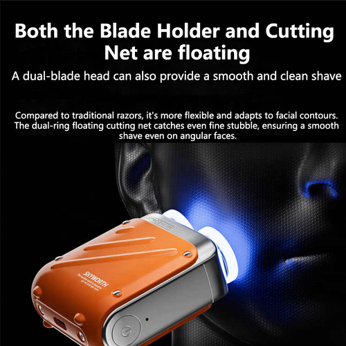 High Quality Mini Portable Electric Shaver Razor for Men Twin Blade Rechargeable IPX7 Waterproof Pocket-friendly（ Delivery in 3 days ）