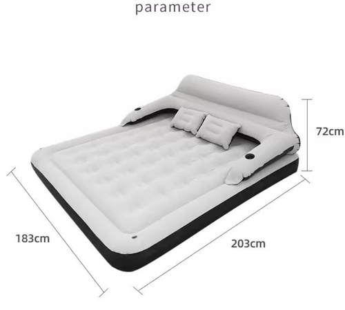 Auto Inflated High Folding Inflatable Double Air Bed With Built in Pump Inflatable Air Bed Mattress