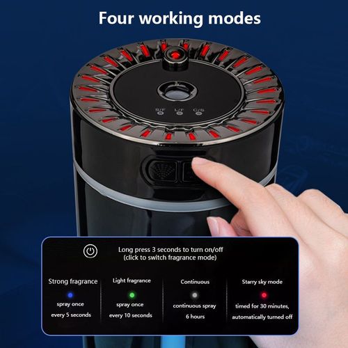 Car Air Purifier Humificador 7 Colors Led 300ML Ultrasonic Aroma Diffuser Portable Electric Car Aroma Humidifier