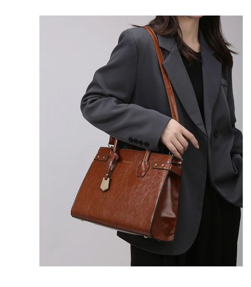 New light luxury fashion simple shoulder bag women's commuting trendy temperament handbag