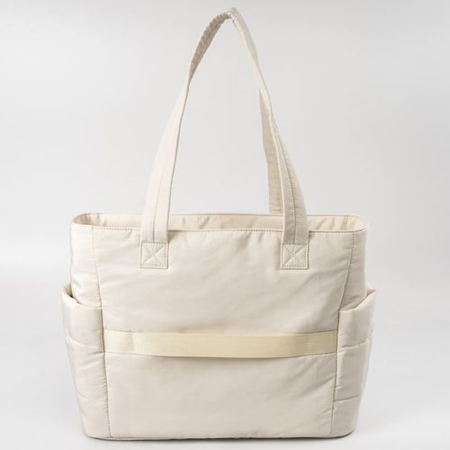 Puffer Tote Bag for Women Lightweight Puffy Tote Bag with Compartments Quilted Shoulder Bag Handbag for Travel Work