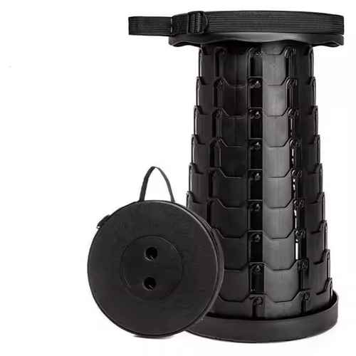 Portable Collapsible Telescopic Seat Camping Chair Height Adjustable Retractable Folding