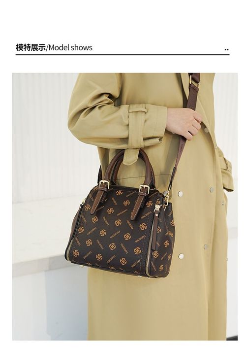 High-end ladies handbags, old flower shoulder messenger bag, small square bag